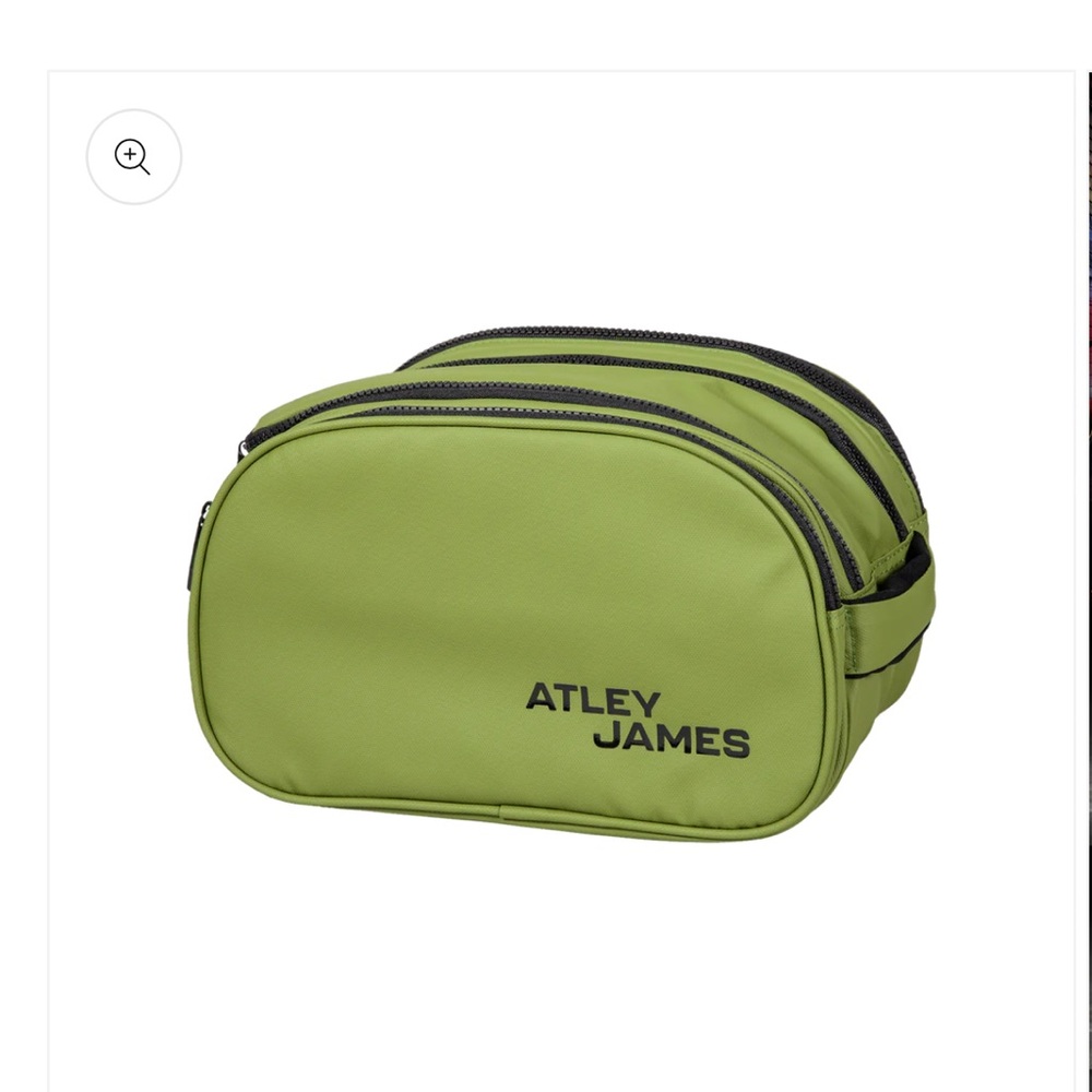 Atley James Olive Green toiletry bag